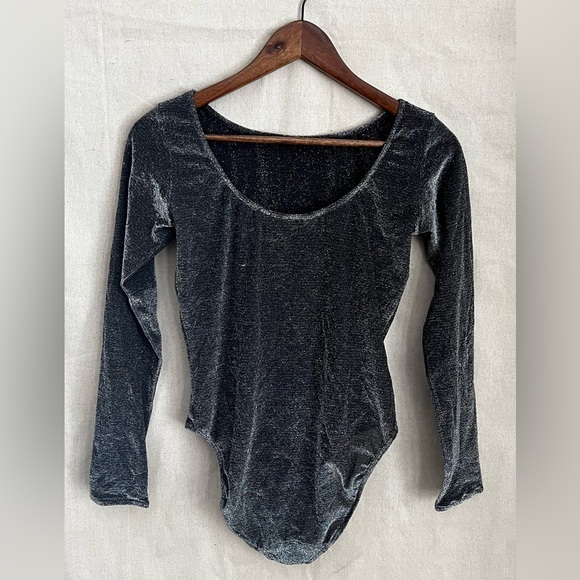 Vintage Anne Klein Metallic Bodysuit Size 10​ - Picture 4 of 5